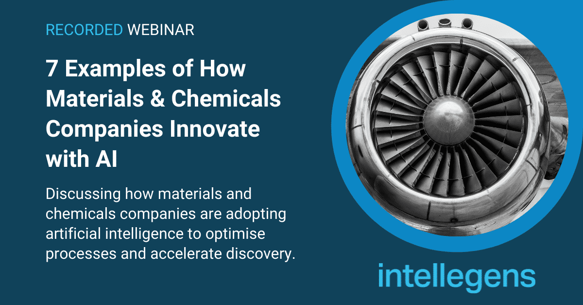 Recorded webinar - 7 Examples of How Materials & Chemicals Companies Innovate with AI
