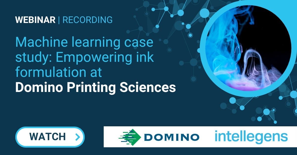 Webinar: Machine learning case study – Empowering ink formulation at Domino Printing Sciences