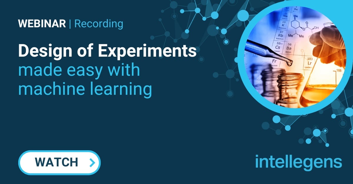 Recorded webinar – Design of Experiments made easy with machine learning