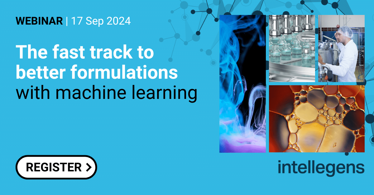 Webinar (17 Sep) – The fast track to better formulations with machine learning