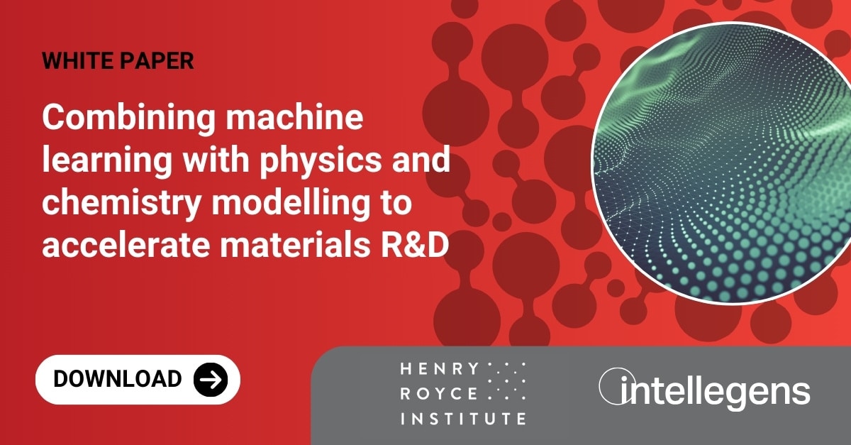 Joint white paper with the Henry Royce Institute - combining machine learning with other modelling methods