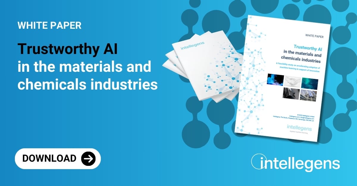 Trustworthy AI white paper - implementing machine learning in the materials and chemicals industries