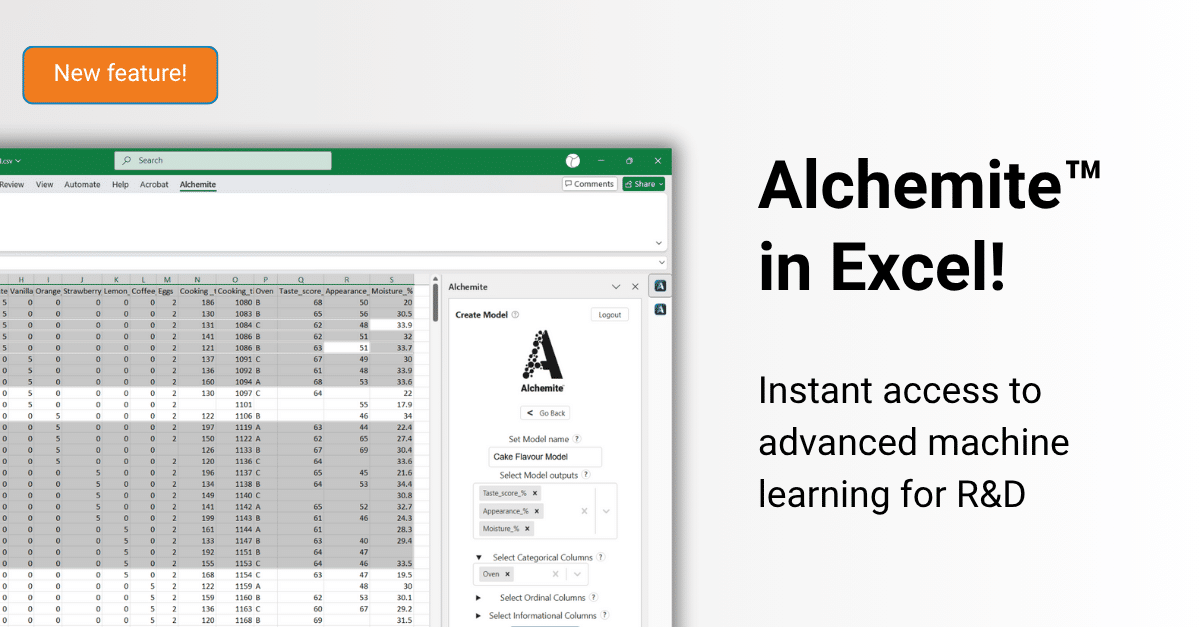 New Alchemite Excel add-on