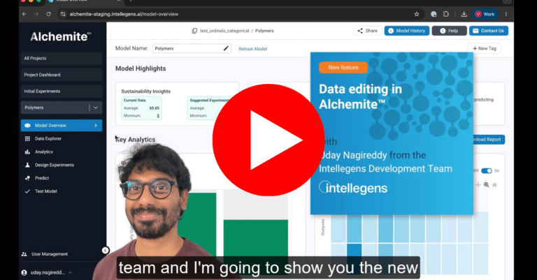 Data editing feature video